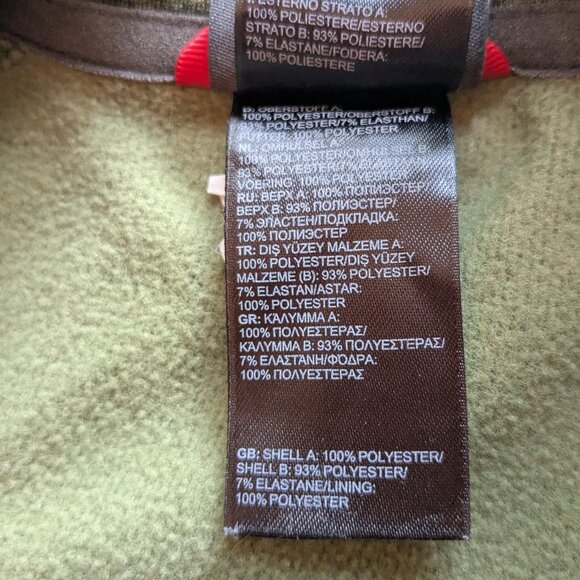 The North Face Men’s Dark Green Fleece Lined Half-Zip Pullover Large - Picture 5 of 6